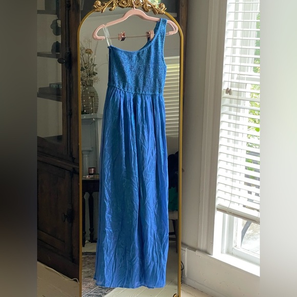 NWT Sundress x Revolve Zuri Calvi Ocean
Blue Metallic Shimmer Dress XS/S - Picture 12 of 13